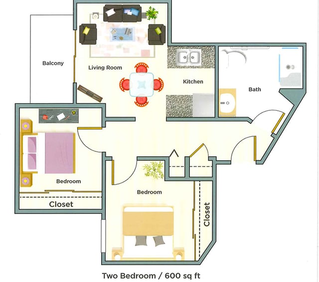 Blossom_Vale_Floor_Plan_Two_Bedroom_600_sq_ft-1