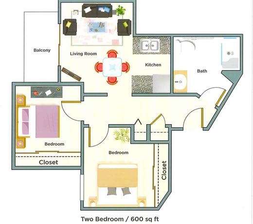 Blossom_Vale_Floor_Plan_Two_Bedroom_600_sq_ft-2